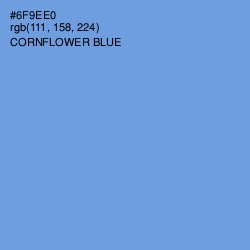#6F9EE0 - Cornflower Blue Color Image